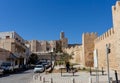 Streets and walls and fortress of the Medina of Sousse in Tunisia