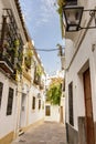 Streets in a white village of Andalucia, southern Spain Royalty Free Stock Photo