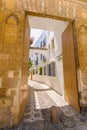 Streets in a white village of Andalucia, southern Spain Royalty Free Stock Photo