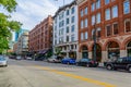 Streetscape in front of Union Station in Denver Colorado