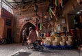 Streetscene in medina of Marrakech, Morocco