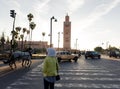 Streetscene in medina of Marrakech, Morocco