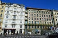 Streetview of Otto Wagners Art Nouveau architecture Vienna