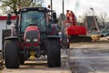 Streetwork - renewing the roads in the city Royalty Free Stock Photo