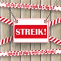 Streik Wooden Background Royalty Free Stock Photo