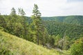 Strelnaya Mountain. Attraction of the Samara region Royalty Free Stock Photo