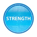Strength floral blue round button Royalty Free Stock Photo