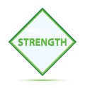 Strength modern abstract green diamond button Royalty Free Stock Photo