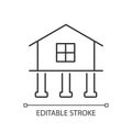 Strength and stability linear icon Royalty Free Stock Photo