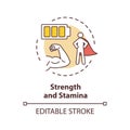 Strength and stamina concept icon Royalty Free Stock Photo