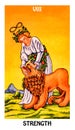 Strength Tarot Card Major Arcana Rider Waite Smith