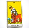 The Strength Tarot Card Brave Strong Self Confidence Royalty Free Stock Photo