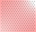Strength word ideogram, pink gradient pattern, isolated.