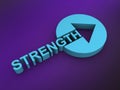 strength word on purple