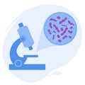 Streptococcus Pneumoniae bacteria cell medical diagram icon