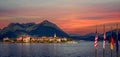 Borromean islands, lake maggiore, Stresa, italy Royalty Free Stock Photo