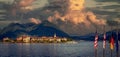 Borromean islands, lake maggiore, Stresa, italy Royalty Free Stock Photo