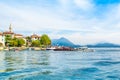 Beautiful autumn landscape of the Isola Pescatori, Italy