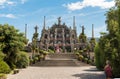 Baroque park garden of island Bella - isola Bella of Lake Maggiore in Italy Royalty Free Stock Photo