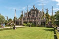 Baroque park garden of island Bella - isola Bella of Lake Maggiore in Italy Royalty Free Stock Photo