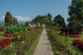 Stresa, Villa Pallavicino park, botanical garden in Maggiore lake Royalty Free Stock Photo