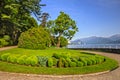 Stresa, Villa Pallavicino park, Maggiore lake, Lombardy, Italy Royalty Free Stock Photo