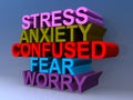 Stress anxiety confused fear worry