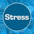 Stress Blue Circular Background