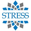 Stress Blue Grey Circular Background