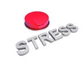 Stress button Royalty Free Stock Photo