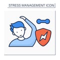 Stress color icon Royalty Free Stock Photo