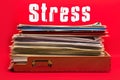Stress Concept in Red Royalty Free Stock Photo