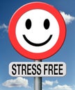 Stress free relaxation no pressure Royalty Free Stock Photo