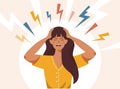 Stress irritation factors, female bad mood anger