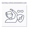 Stress line icon Royalty Free Stock Photo