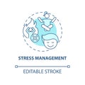 Stress management concept icon Royalty Free Stock Photo