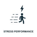 Stress Performance icon symbol. Creative sign from mindfulness icons collection. Filled flat Stress Performance icon for computer