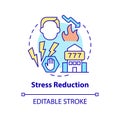 Stress reduction concept icon