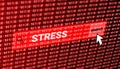 stress search on internet with digital number and click icon illustration image