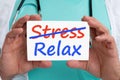 Stress stressed relax relaxed burnout ill illness healthy doctor