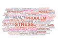 Stress symptoms Royalty Free Stock Photo