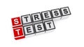 Stress test word block on white Royalty Free Stock Photo