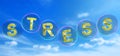 The stress word in bubble Royalty Free Stock Photo