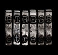 Stress word Royalty Free Stock Photo