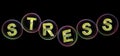 The stress word in bubble Royalty Free Stock Photo