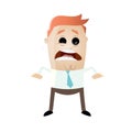Stressed businessman with flickering eye Royalty Free Stock Photo