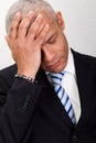 Stressed Businessman Man With Headache Royalty Free Stock Photo