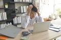 Stressed businessman working under pressure Royalty Free Stock Photo