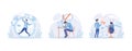 Stressed characters workload, deadline. Exhausted employees distressed with job. Work fatigue and stress concept, Stress at work,