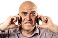 Stressed communication Royalty Free Stock Photo